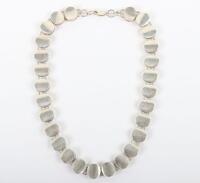 A Georg Jensen 124 silver necklace