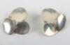 A pair of Georg Jensen silver 166 earrings, - 2