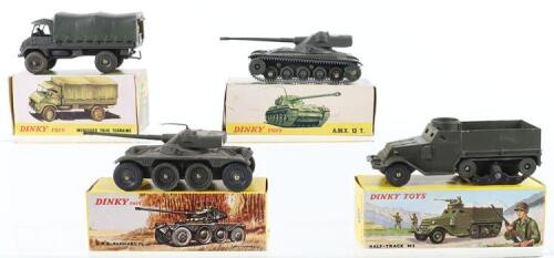 Four Boxed French Dinky Toy Military Models