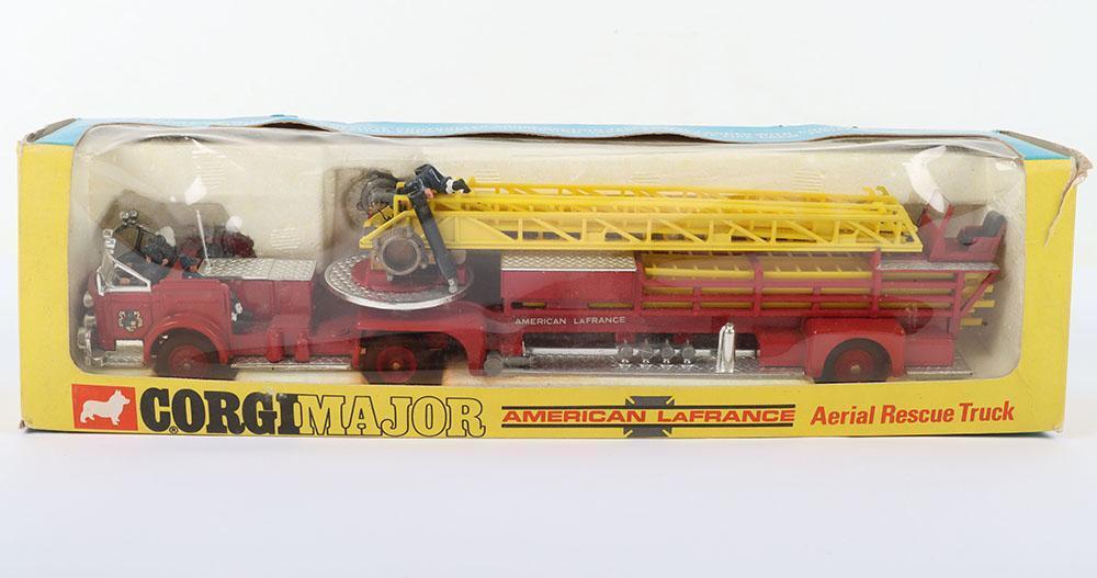 Corgi Major Toys 1143 American LaFrance Aerial Rescue Truck Fire