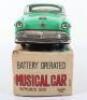 Asahi (Japan) Boxed Battery operated Tinplate Musical Car - 4