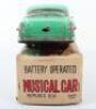 Asahi (Japan) Boxed Battery operated Tinplate Musical Car - 6