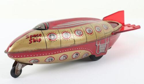 Wells Brimtoy Tinplate Space Ship