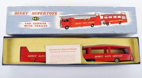 Dinky Supertoys 983 &lsquo;DINKY AUTO SERVICE&rsquo; Car Carrier with Trailer