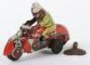 HK (Huki) Toys Germany Tinplate Motorcycle - 2