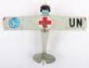 Tinplate HTC (Japan) United Nations Ambulance Mono Plane - 5