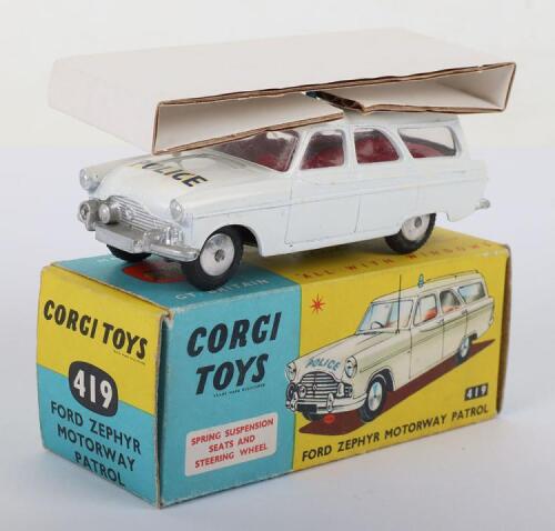 Corgi Toys 419 Ford Zephyr Motorway Patrol Police Car