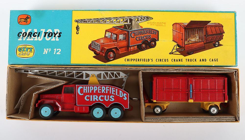 Corgi Major Toys Gift Set 12 Chipperfield Circus Crane and Cage