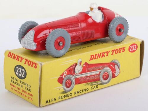 Dinky Toys 232 Alfa Romeo Racing Car, red plastic wheel hubs