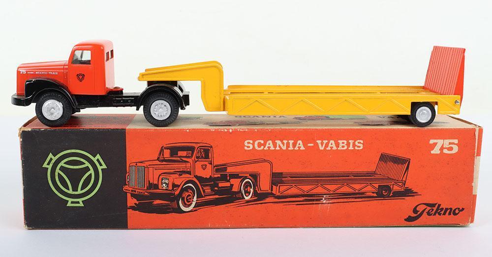 TEKNO TRES RARE Camion Scania Vabis Avec Remorque Surbaissee EUR 199,00 TEKNO TRES RARE Camion Scania Vabis Avec Remorque Surbaissee EUR 199,00