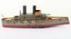 WK Wilhelm Kruass (Germany) Vulkan Tinplate Battleship, - 3