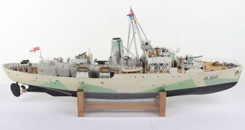 Flower Class Corvette H.M.C.S. Snowberry, hand built model