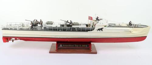 Italeri German Navy Schnellboot Type S-100 Boat, 1:35 scale hand built model