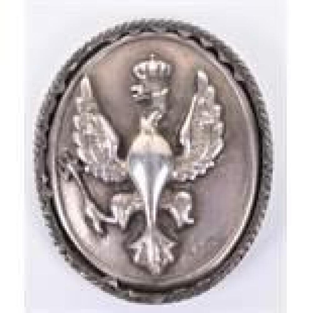 1892 Hallmarked Silver 14th Kings Hussars NCO s Sleeve Badge