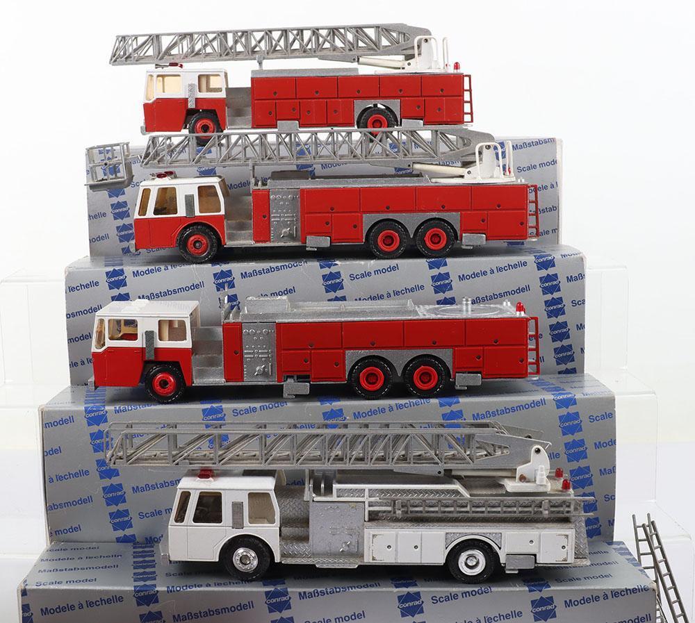 Camion De Pompier Grande échelle CONRAD 1:50 (réf. 5502) - Neuf En Boîte