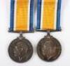 A Pair of British War Medals to the Gordon Brothers, Both of Whom Died During the Great War