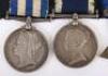 Royal Navy Long Service Medal Group of Three for Service in the 1882 Egypt Campaign - 3