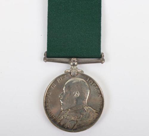 Edwardian Volunteer Long Service Medal to the 5th Durham Light Infantry