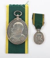 Edward VII Territorial Force Efficiency Medal to the Durham Royal Garrison Artillery