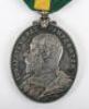 Edward VII Territorial Force Efficiency Medal to the Durham Royal Garrison Artillery - 4