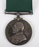 George V Colonial Auxiliary Forces Long Service Medal Argyll Light Infantry