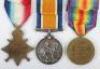 Great War 1914 Star Medal Trio to the 2nd Battalion The Queens (Royal West Surrey) Regiment - 5