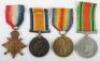 A Great War 1915-15 Star Medal Trio and WW2 Defence Medal to a Private in the Royal Fusiliers who was Discharged due to Wounds in November 1917