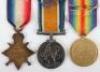 Great War 1914-15 Star Medal Trio to a Private in the East Yorkshire Regiment Who Was Accidently Shot by a Comrade Whilst Cleaning his Rifle - 4