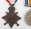 Great War 1914-15 Star Medal Trio to a Private in the Yorkshire Regiment Who Was Killed in Action a Week After Arriving in France - 3