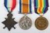 Great War 1914-15 Star Medal Trio to a Private in the Yorkshire Regiment Who Was Killed in Action a Week After Arriving in France - 5