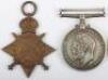 Great War 1914-15 Star Medal Trio to a Private in the 2nd Durham Light Infantry Who Died of Wounds Caused by an Exploding Grenade - 2