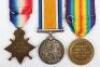 Great War 1914-15 Star Medal Trio to the 18th Battalion Durham Light Infantry - 8