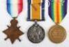 July 1916 Casualty 1914-15 Star Medal Trio to the 13th (County of London) Princess Louise’s Kensington Battalion London Regiment - 6