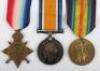 Great War 1914-15 Star Medal Trio to the 13th Battalion Royal Fusiliers