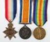 Great War 1914-15 Star Medal Trio to a Private in the Yorkshire Regiment Who Was Discharged as Unfit for Further Service Due to Wounds in May 1917