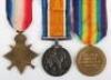 Great War 1914-15 Star Medal Trio to a Private in the Yorkshire Regiment Who Was Discharged as Unfit for Further Service Due to Wounds in May 1917 - 8