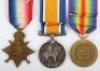 Great War 1914-15 Star Medal Trio to a Private in the Durham Light Infantry Who Was Killed in Action in May 1917 - 8