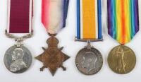 An Interesting and Unusual Great War Long Service Medal Group of Four to an Officer with Previous Service in the Gold Coast Regiment