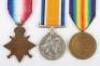 Great War 1914-15 Star Medal Trio to the Northumberland Fusiliers - 7