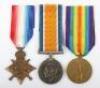 Great War 1914-15 Medal Trio to the Northumberland Fusiliers