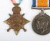 Great War 1914-15 Medal Trio to the Northumberland Fusiliers - 3