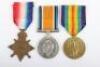 Great War 1914-15 Star Medal Trio to the Durham Light Infantry