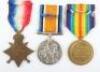 Great War 1914-15 Star Medal Trio to the Durham Light Infantry - 5