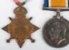 Great War 1914-15 Star Medal Trio to a Lance Corporal in the 7th Battalion Durham Light Infantry Who Died of Wounds in Manor House Hospital, Folkestone in June 1915 - 3