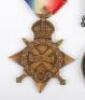 Great War 1914-15 Star Medal Trio to a Soldier in the Northumberland Discharged to Commission - 3