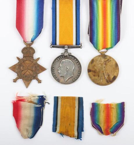 Great War 1914-15 Star Medal Trio to a Private in the London Regiment Who Later Transferred to the Royal Flying Corps