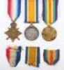 Great War 1914-15 Star Medal Trio to a Private in the London Regiment Who Later Transferred to the Royal Flying Corps