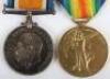 Great War 1919 Casualty Medal Pair to the 25th (County of London) London Regiment (Cyclists) - 2