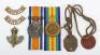 Pair of Great War Medals Durham Light Infantry - 5