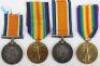 2x Pairs of Great War Medals to the Durham Light Infantry